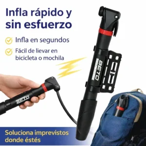 Mini Bomba De Aire Beto Portátil Para Bicicleta Y Balón Inflado Rápido