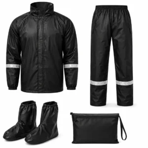 Impermeable para Moto Termosellado Calibre 8 | Kit Completo con Chaqueta, Pantalón y Zapatones