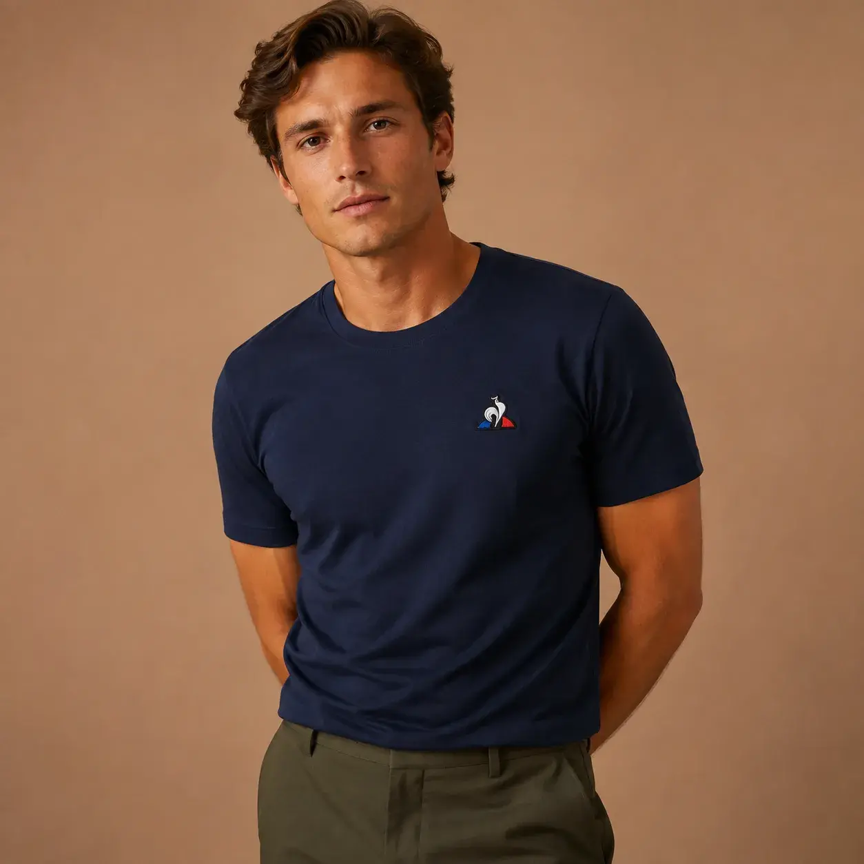 Camiseta Gallo Frances Color para Hombre – Algodón Licrado 200 g