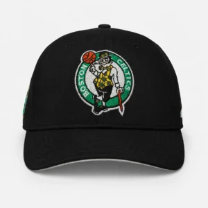 Gorra Boston Celtics Negra Snapback Visera Curva Logo Bordado Ajustable Premium