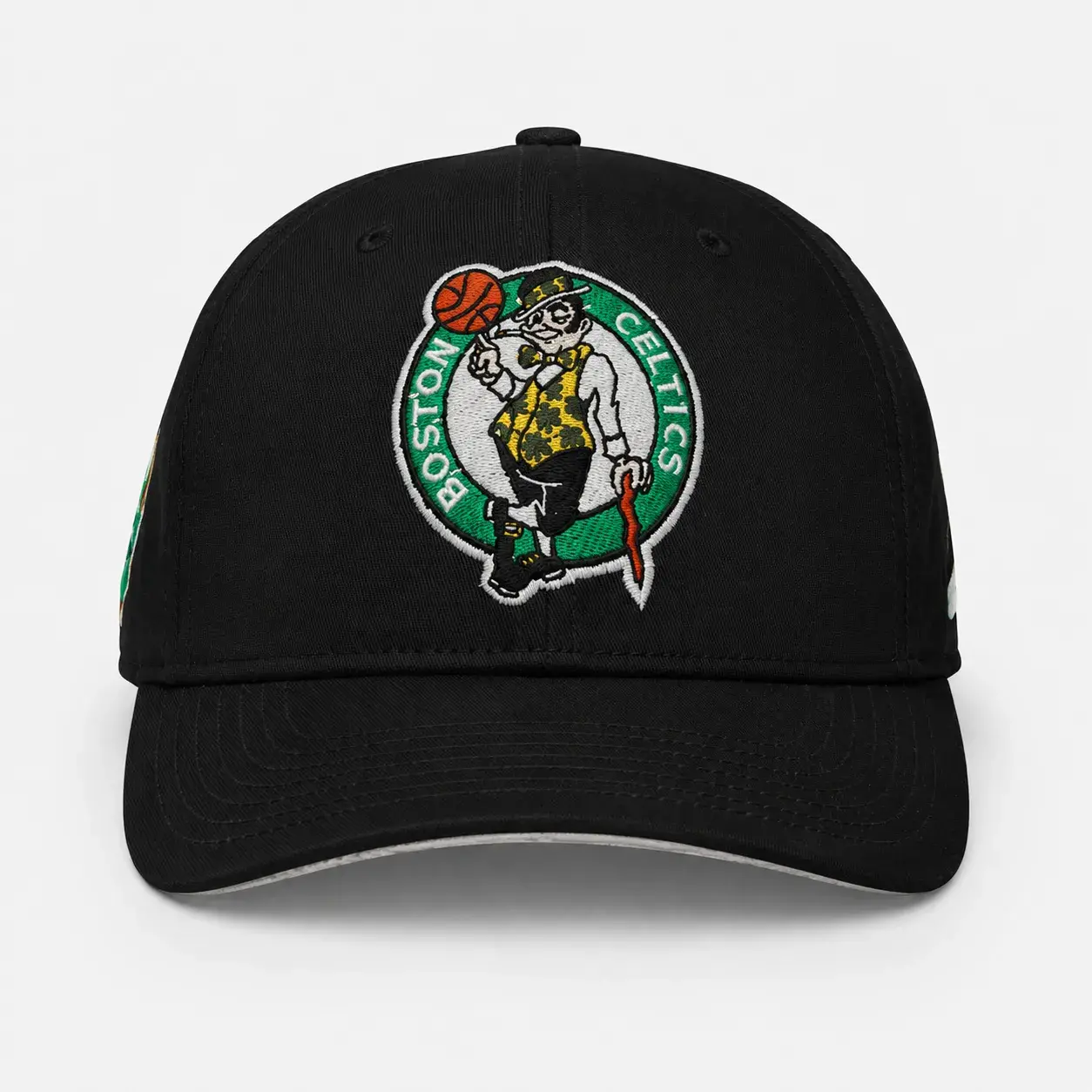 Gorra Boston Celtics Negra Snapback Visera Curva Logo Bordado Ajustable Premium
