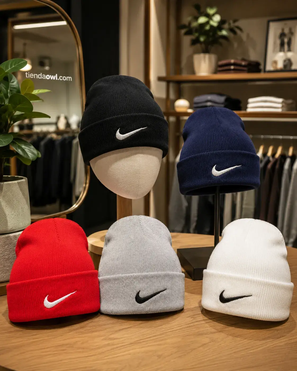 Gorro Tejido Nike con Logo Bordado | Beanie Unisex – Varios Colores - Image 2