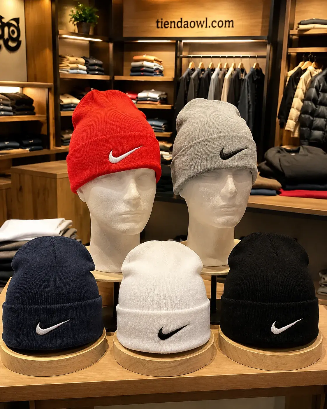 Gorro Tejido Nike con Logo Bordado | Beanie Unisex – Varios Colores - Image 3