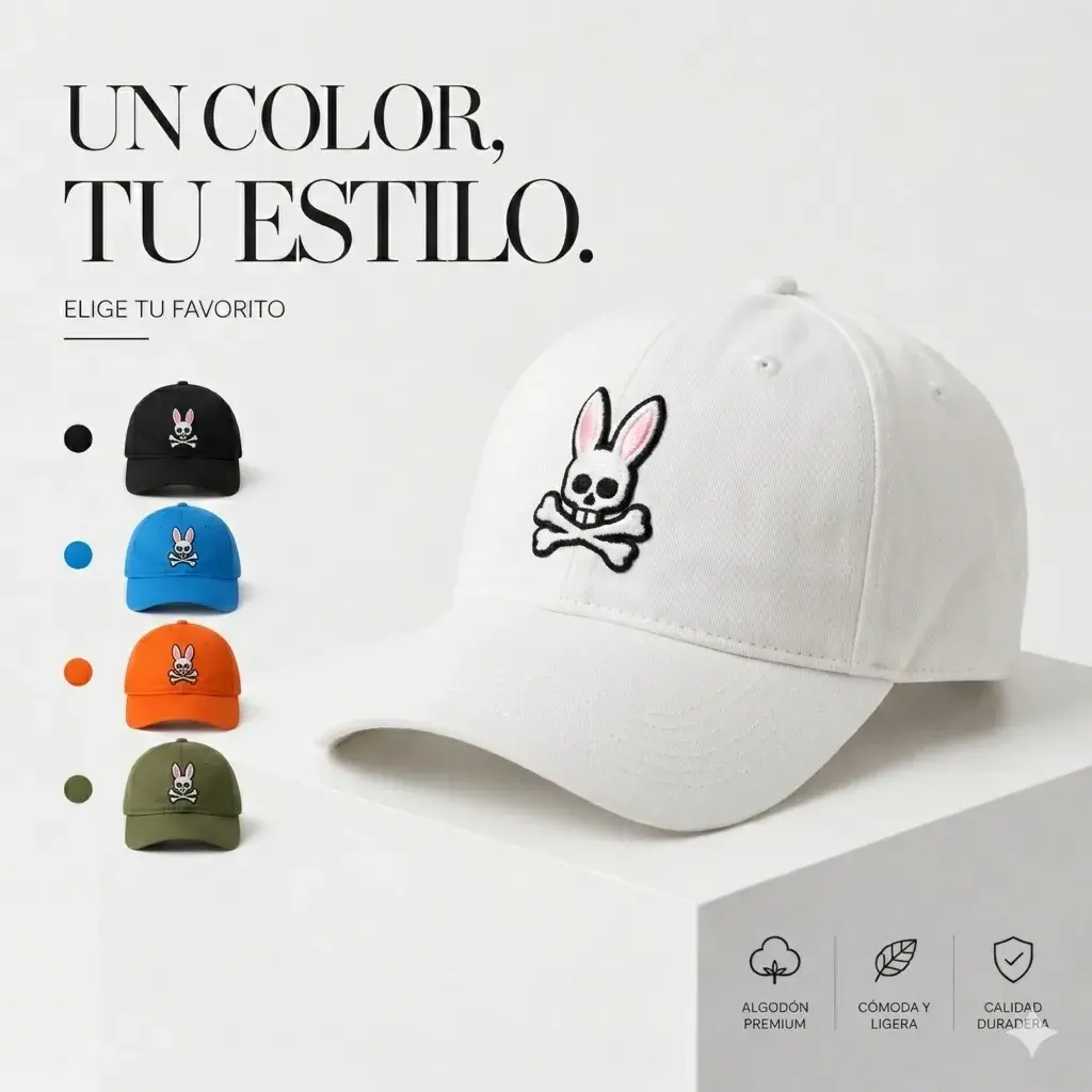 Gorra Estilo Conejo Malo Colores