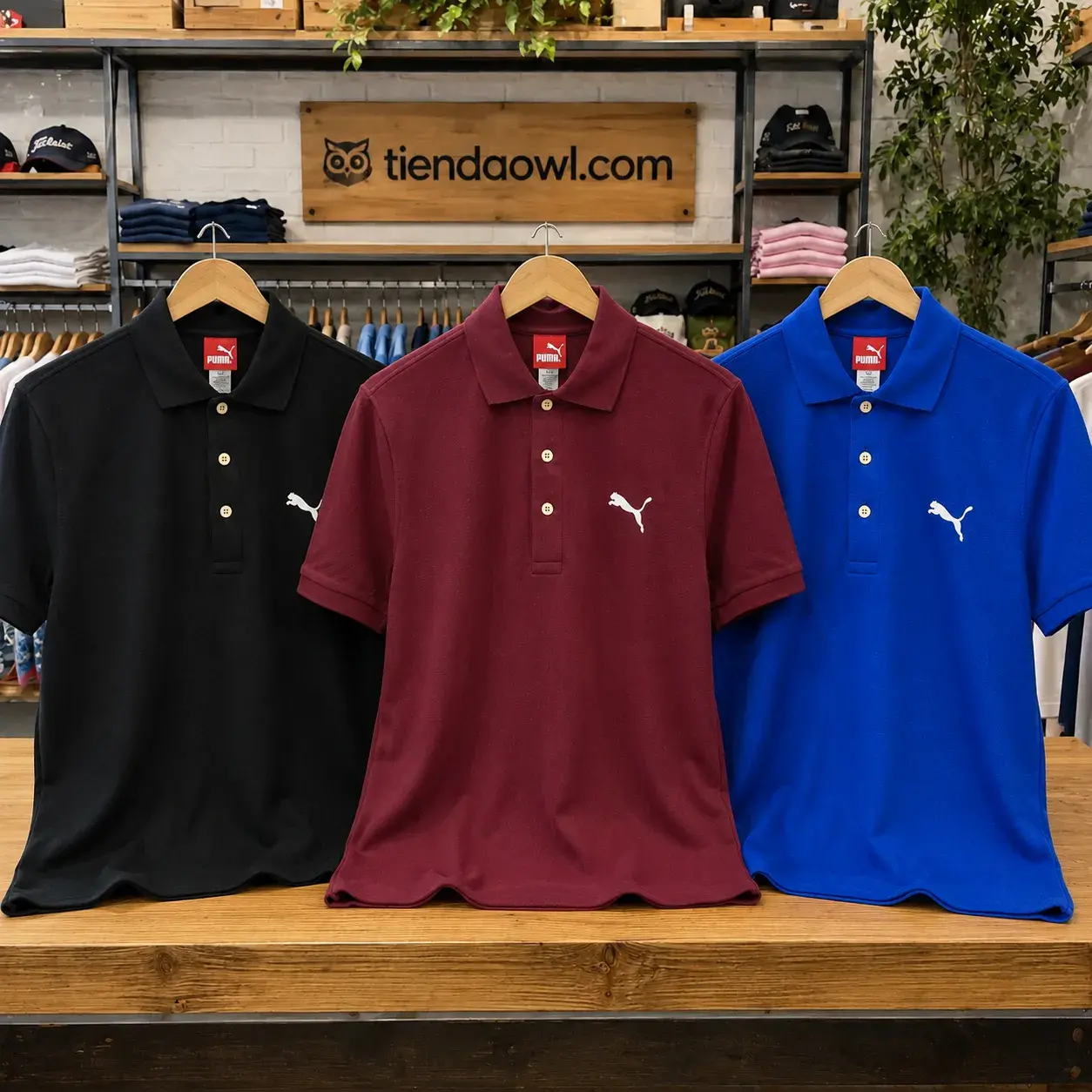 Camiseta Polo Puma Hombre Logo Bordado Efecto 3D Alta Calidad - Image 4