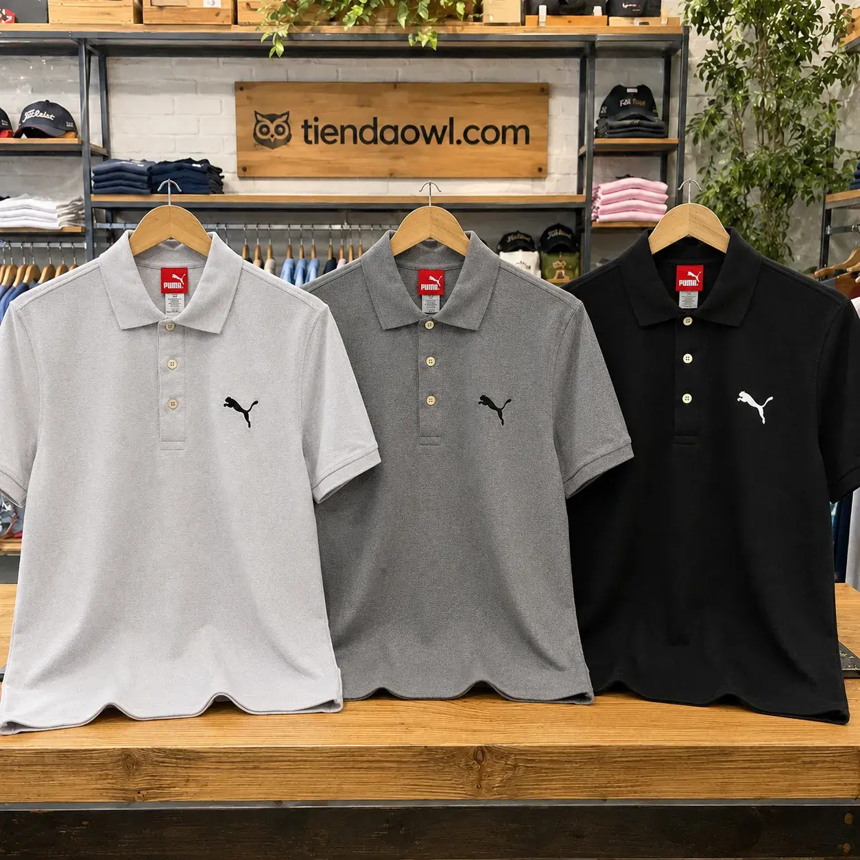 Camiseta Polo Puma Hombre Logo Bordado Efecto 3D Alta Calidad - Image 5