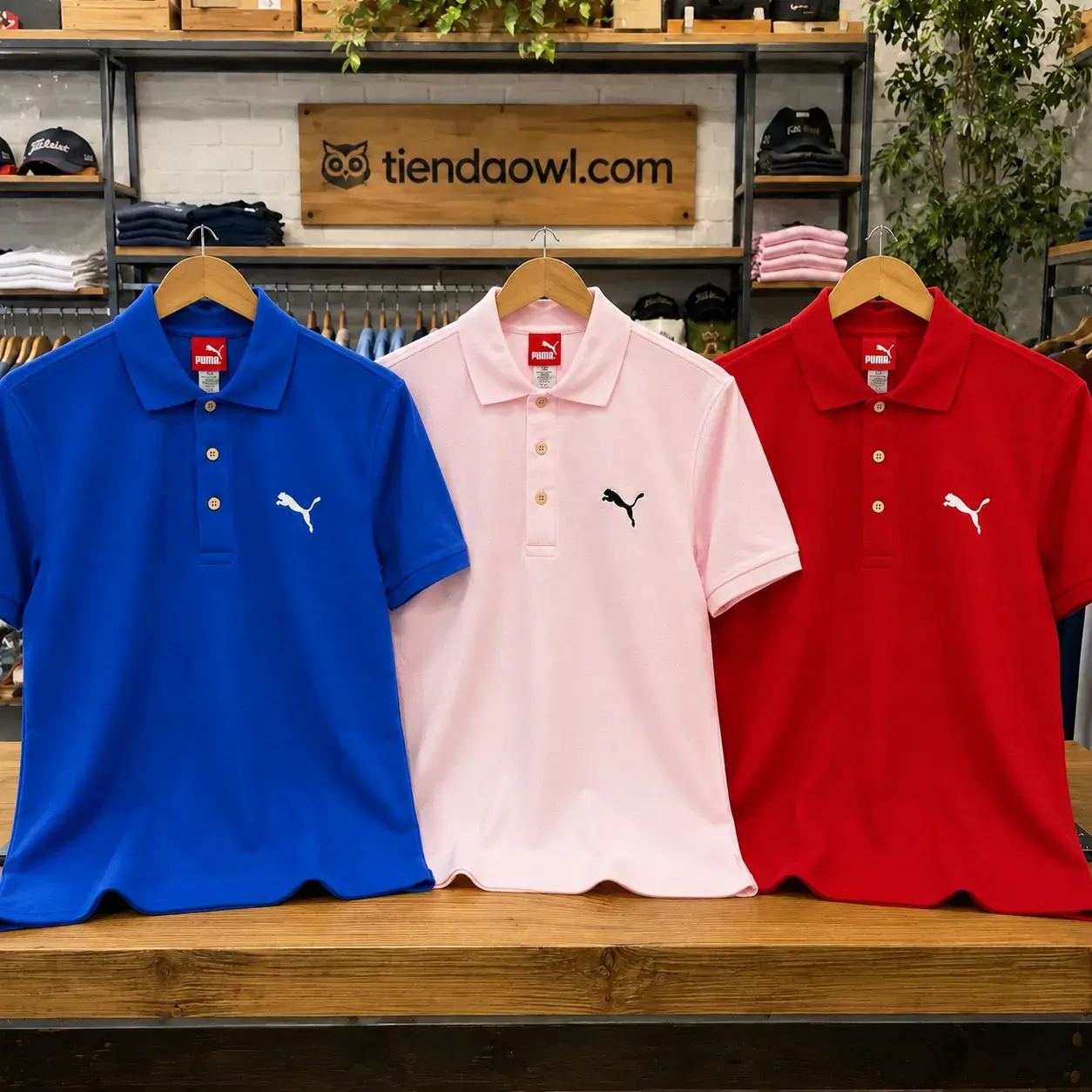 Camiseta Polo Puma Hombre Logo Bordado Efecto 3D Alta Calidad - Image 7