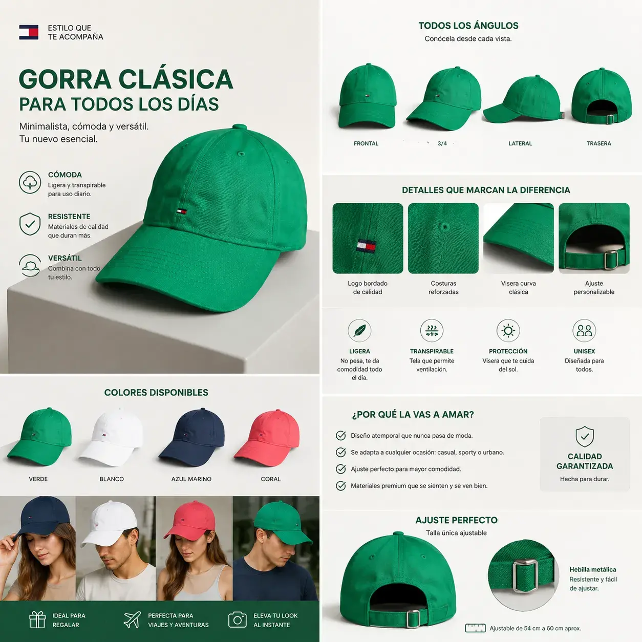 Gorra Básica Premium Ajustable - Image 2